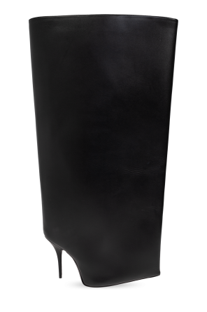 Grey Pleated skirt with check pattern Balenciaga - Vitkac France